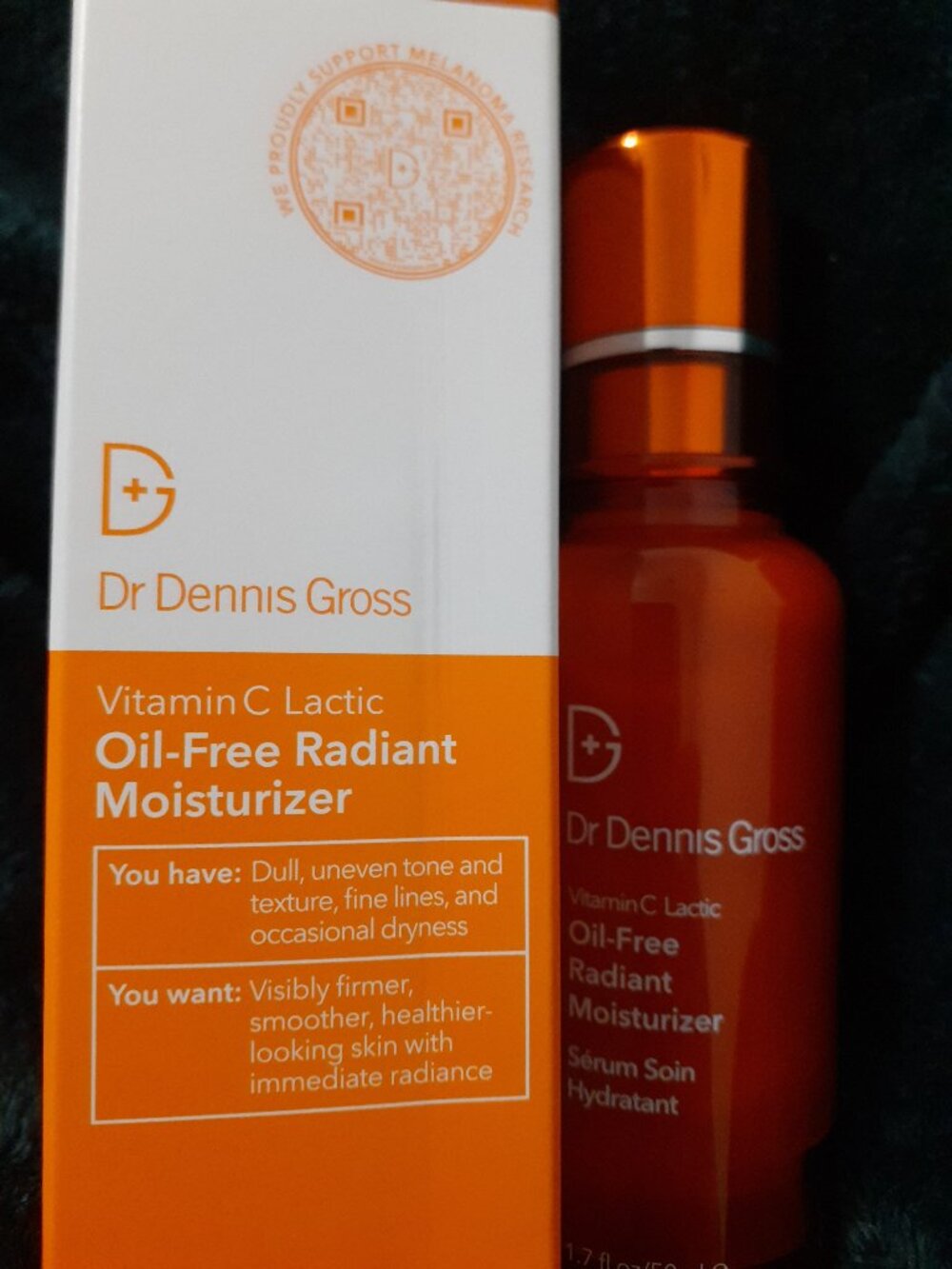 DR. DENNIS GROSS NEW . VITAMIN C LACTIC OIL FREE RADIANT MOISTURISER FRESH